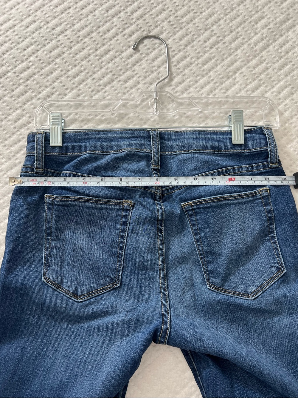 Just Black Medium Wash Frayed Hem Jeans | size 28 - Picture 6 of 9